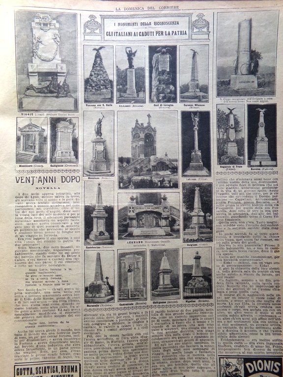 La Domenica del Corriere 11 Dicembre 1921 Fotografia Bora Giorgio …