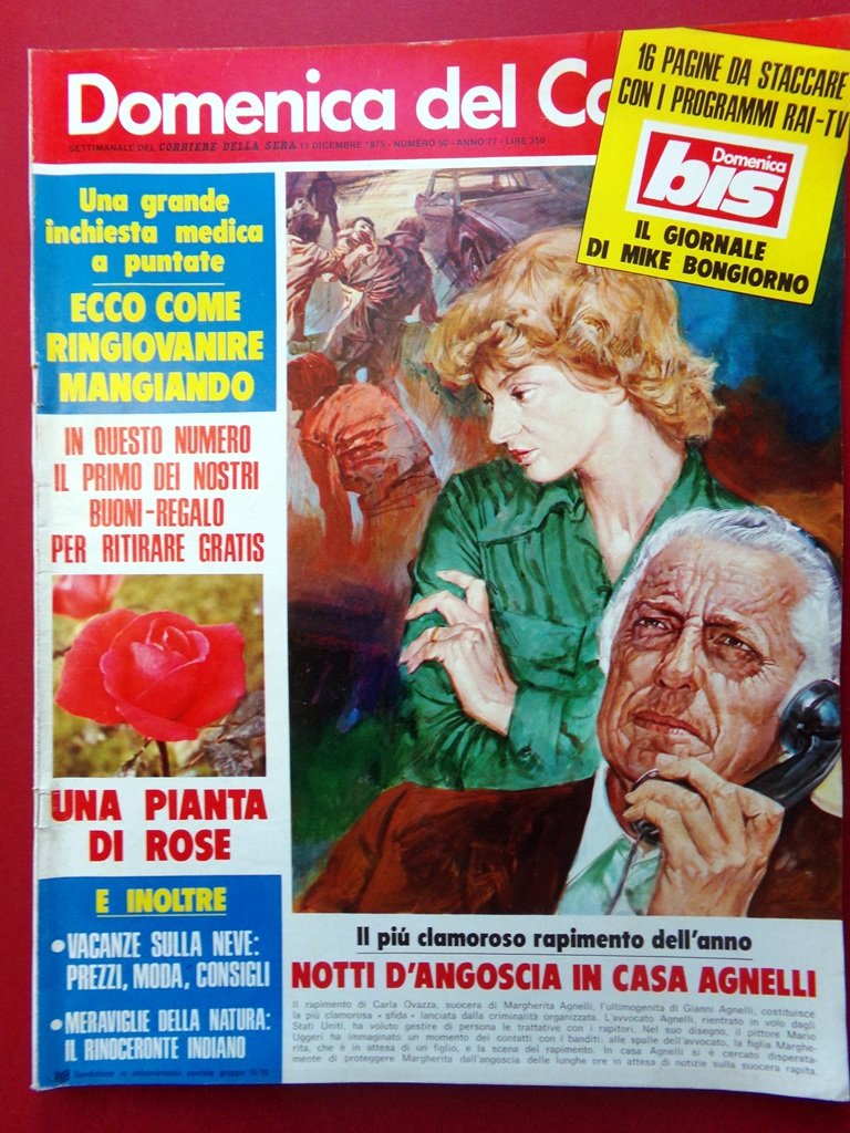 La Domenica del Corriere 11 Dicembre 1975 Giuliano Innocenti Murer …