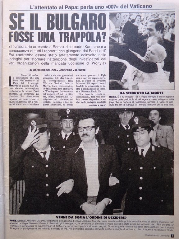 La Domenica del Corriere 11 Dicembre 1982 Callas E.T. Duk …