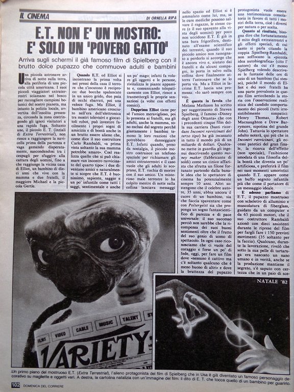 La Domenica del Corriere 11 Dicembre 1982 Callas E.T. Duk …