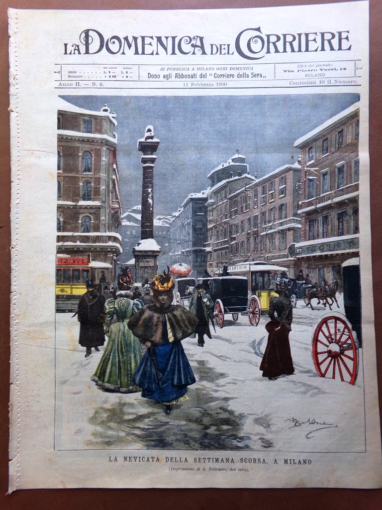 La Domenica del Corriere 11 Febbraio 1900 Rivolta Cina Carl …