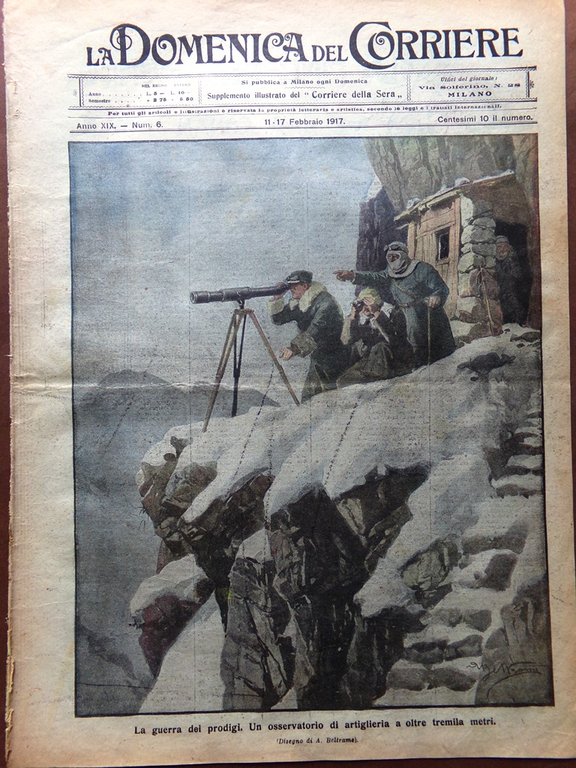 La Domenica del Corriere 11 Febbraio 1917 WW1 Salonicco Wilson …