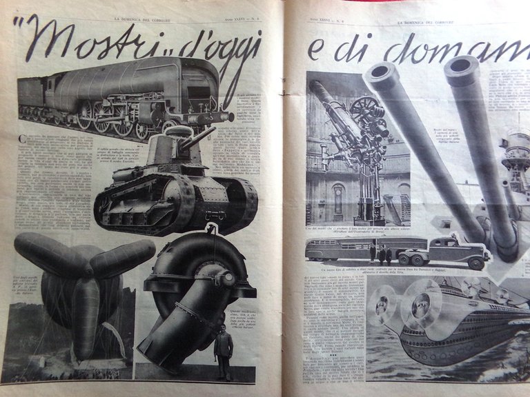 La Domenica del Corriere 11 Febbraio 1934 Terminillo Duce Reggio …