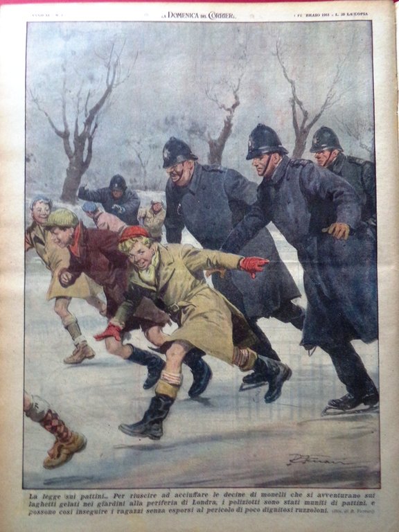 La Domenica del Corriere 11 Febbraio 1951 Atomica in Nevada …