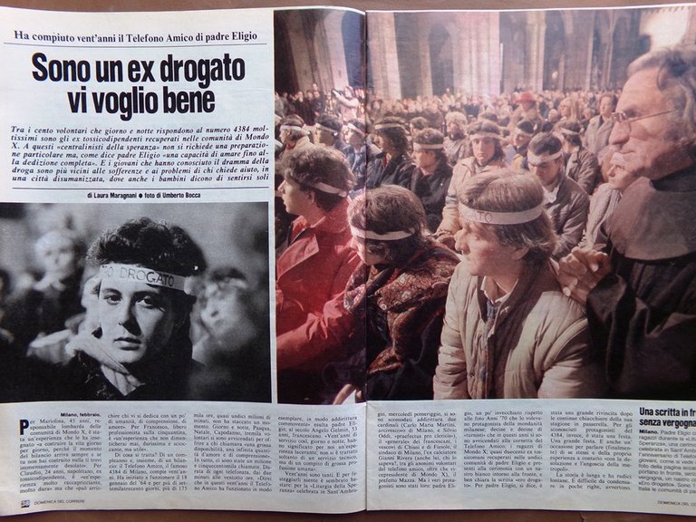 La Domenica del Corriere 11 Febbraio 1984 Sanremo Telefono Amico …