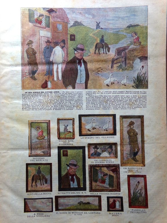 La Domenica del Corriere 11 Gennaio 1903 Carro Los Muertos …