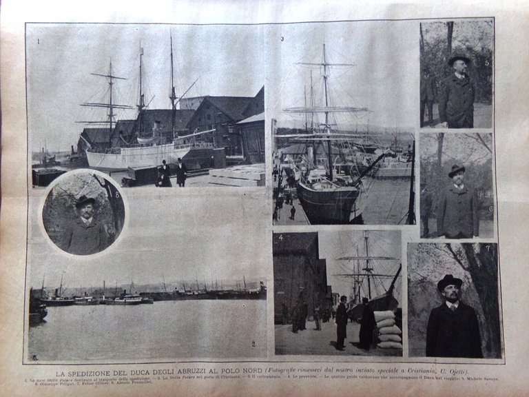 La Domenica del Corriere 11 Giugno 1899 Magenta Polo Nord …