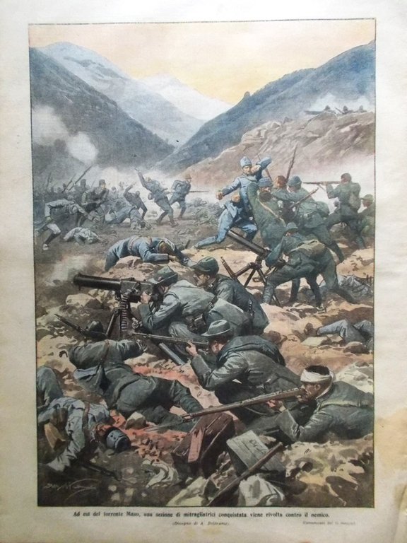 La Domenica del Corriere 11 Giugno 1916 WW1 Austriaci Trentino …