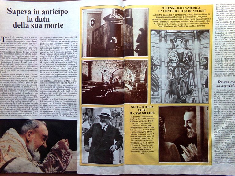 La Domenica del Corriere 11 Giugno 1987 Padre Pio Pavarotti …