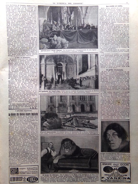 La Domenica del Corriere 11 Luglio 1920 Brigata Cuneo Equatore …