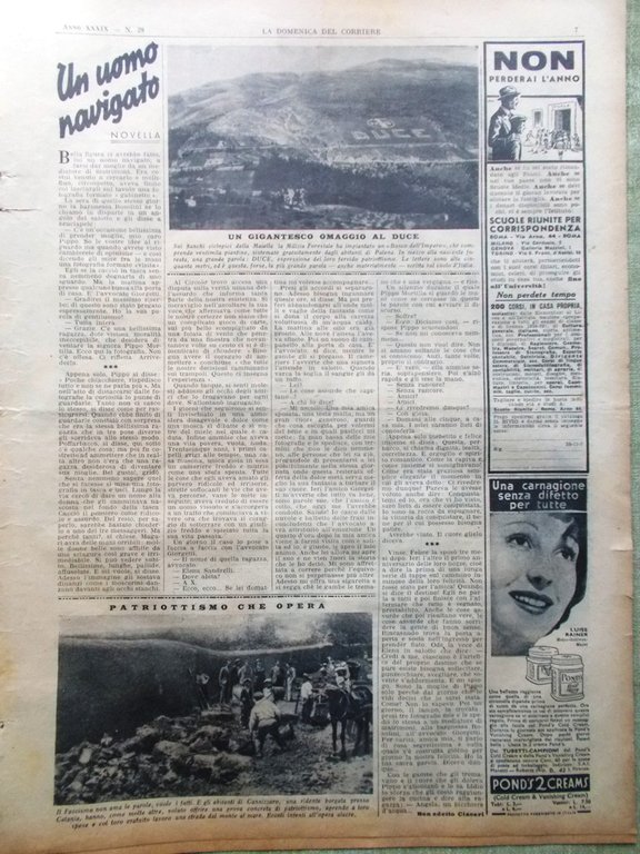 La Domenica del Corriere 11 Luglio 1937 Lotta Spagna Fiji … | Immagine Gallery 3