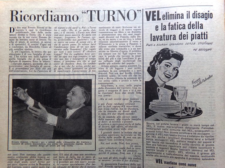 La Domenica del Corriere 11 Luglio 1954 Himalaya Simoni Biennale …