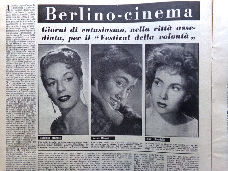 La Domenica del Corriere 11 Luglio 1954 Himalaya Simoni Biennale …