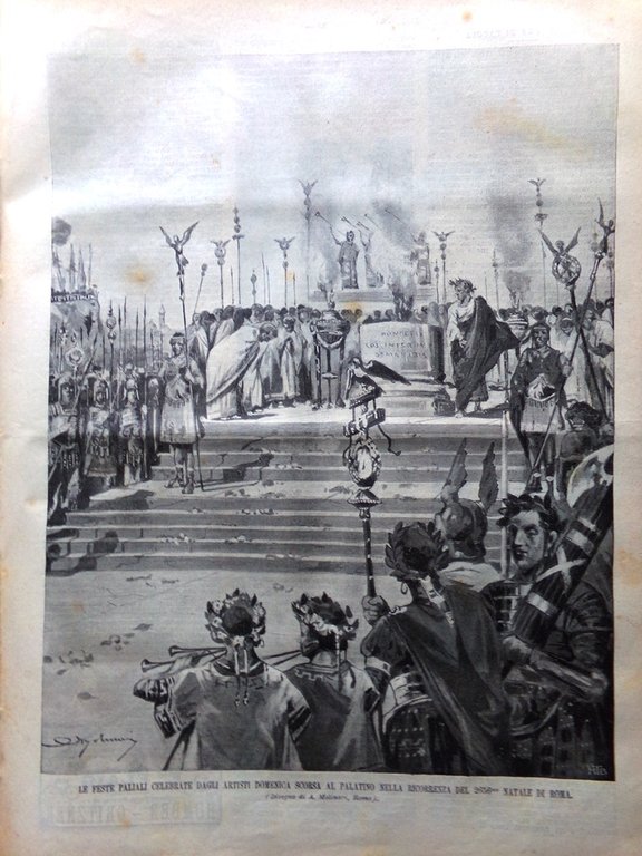 La Domenica del Corriere 11 Maggio 1902 Feste di Torino …