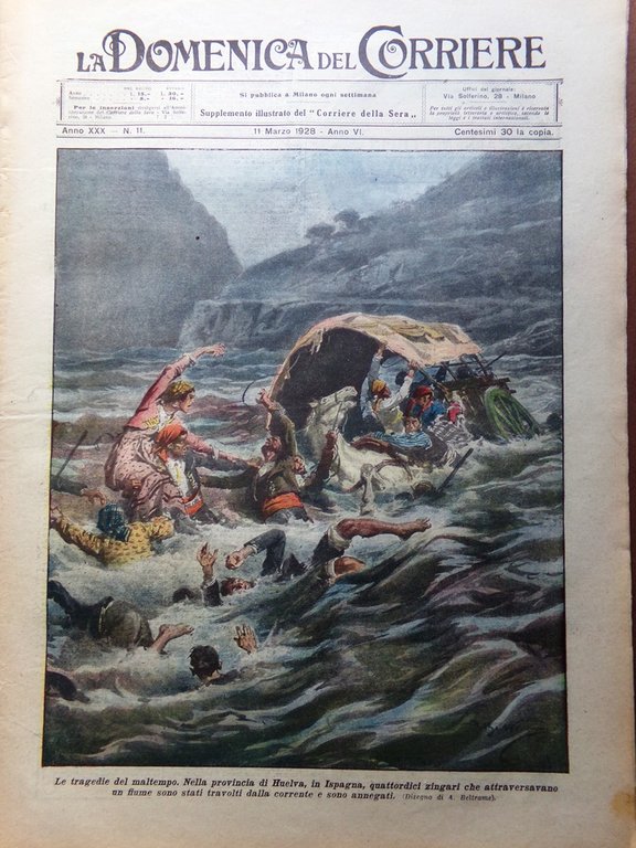 La Domenica del Corriere 11 Marzo 1928 Morte Armando Diaz … | Immagine Gallery 1