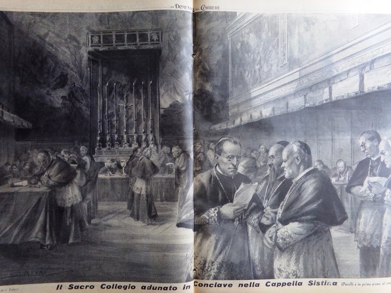 La Domenica del Corriere 11 Marzo 1939 Pio XII Pacelli …