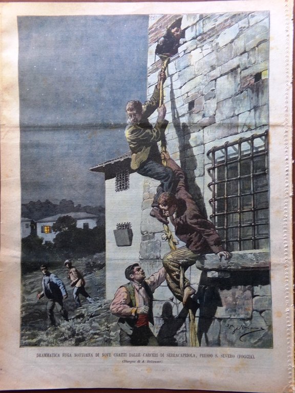 La Domenica del Corriere 11 Novembre 1900 Scontro Conegliano Bazzaro …