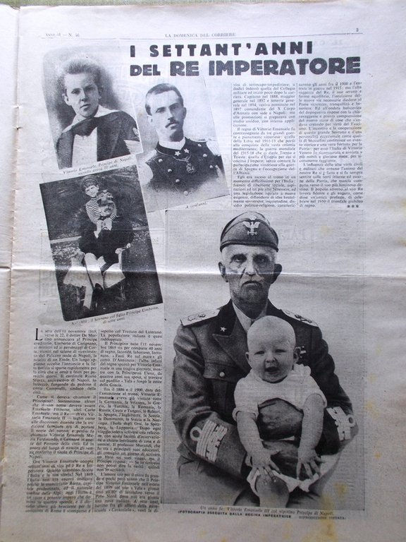 La Domenica del Corriere 11 Novembre 1939 WW2 Comune Pomezia …