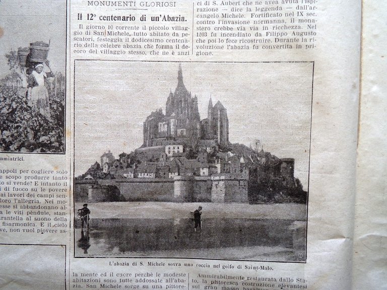 La Domenica del Corriere 11 Ottobre 1908 Valle Vestino Puglia …