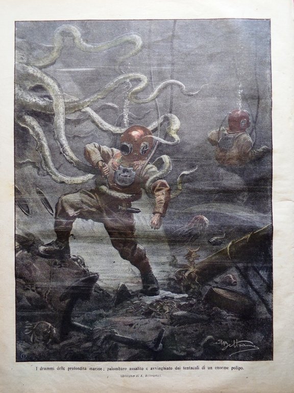 La Domenica del Corriere 11 Ottobre 1908 Valle Vestino Puglia …