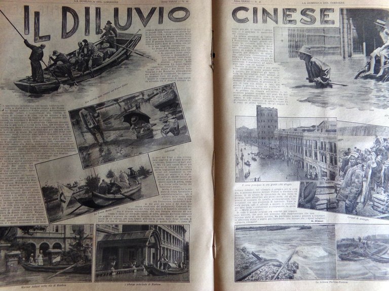 La Domenica del Corriere 11 Ottobre 1931 Gatto Nero Crisi …