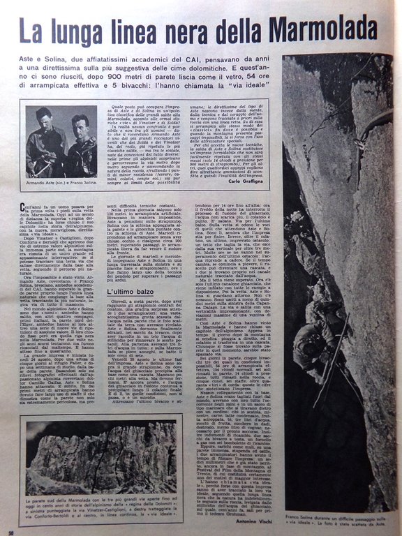 La Domenica del Corriere 11 Ottobre 1964 WW1 Longarone Vajont … | Immagine Gallery 4