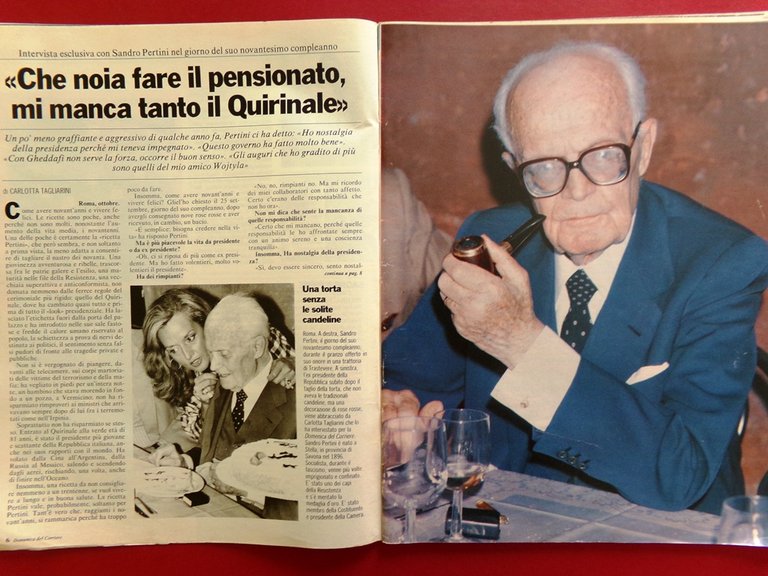 La Domenica del Corriere 11 Ottobre 1986 Pertini Khomeini Ferrario …