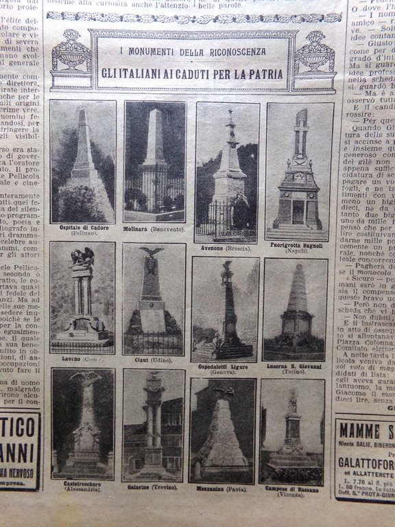 La Domenica del Corriere 11 Settembre 1921 Guerra Marocco Colajanni …