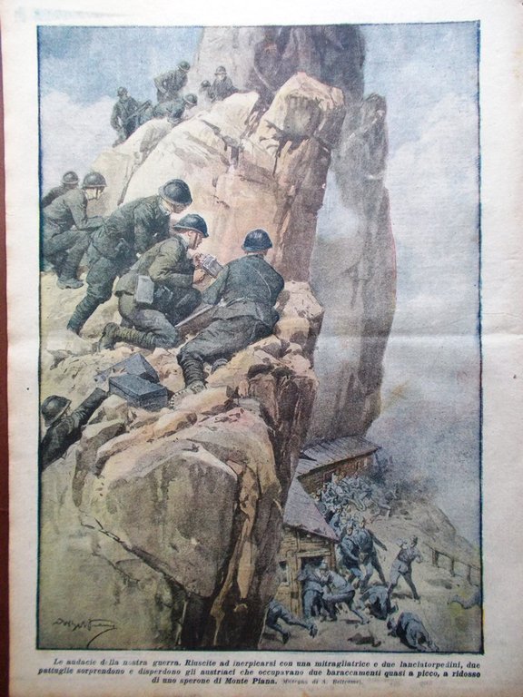 La Domenica del Corriere 12 Agosto 1917 WW1 Offensiva Fiandra …