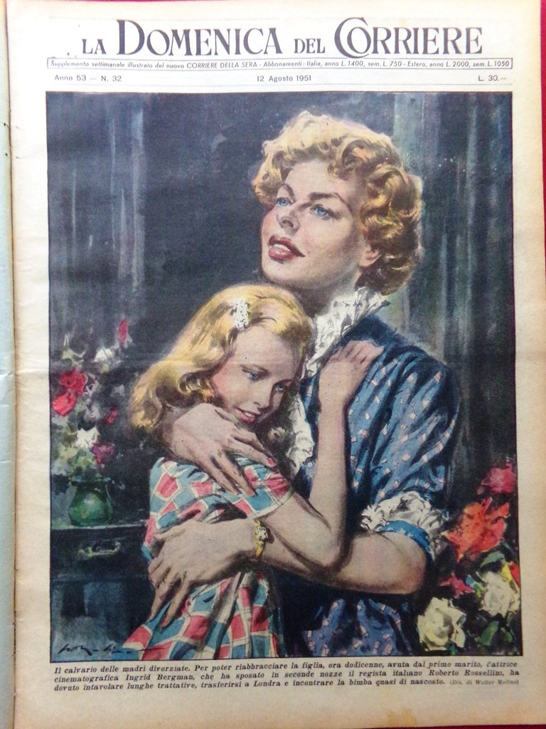 La Domenica del Corriere 12 Agosto 1951 Piramide di Cheope …