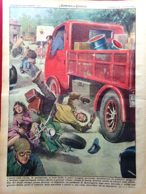 La Domenica del Corriere 12 Agosto 1951 Piramide di Cheope …