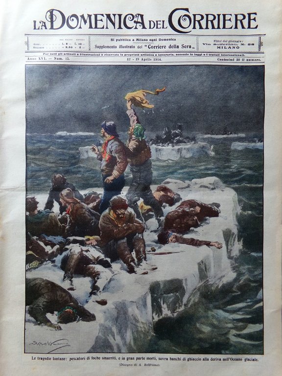 La Domenica del Corriere 12 Aprile 1914 Livorno Valanghe in … | Immagine Gallery 1