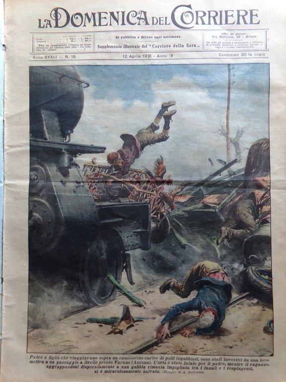 La Domenica del Corriere 12 Aprile 1931 Dinale Linari Seigiorni … | Immagine Gallery 1