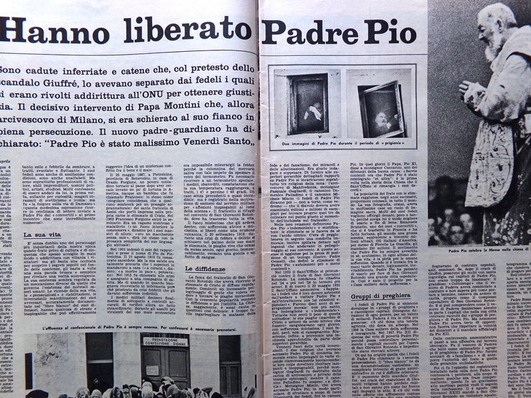 La Domenica del Corriere 12 Aprile 1964 Liberazione Padre Pio … | Immagine Gallery 2