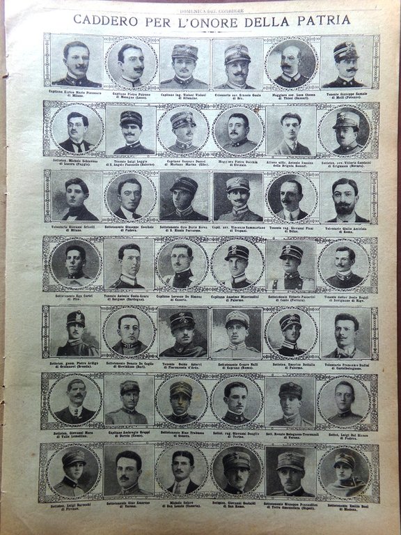 La Domenica del Corriere 12 Dicembre 1915 WW1 Alto Isonzo …