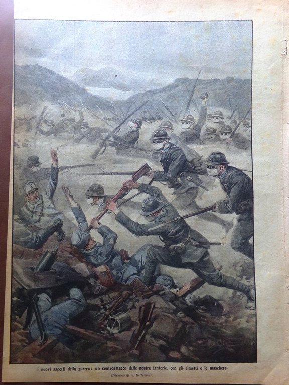 La Domenica del Corriere 12 Dicembre 1915 WW1 Alto Isonzo …