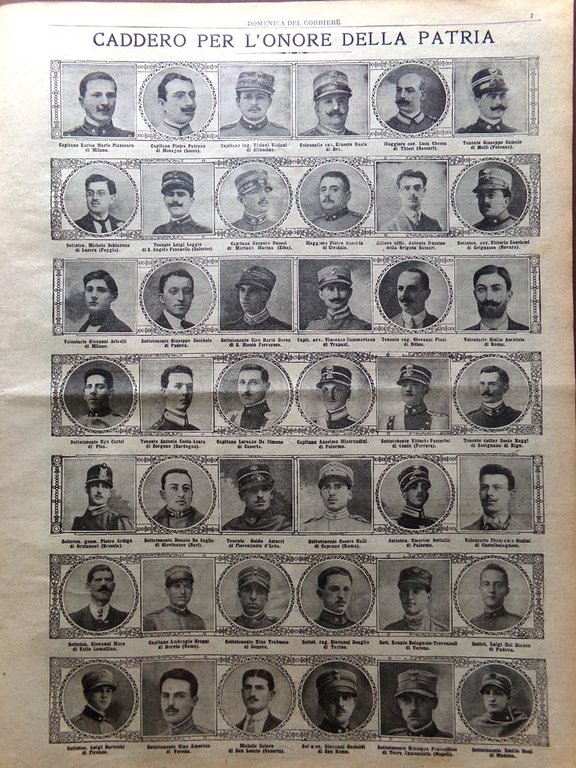 La Domenica del Corriere 12 Dicembre 1915 WW1 Alto Isonzo …