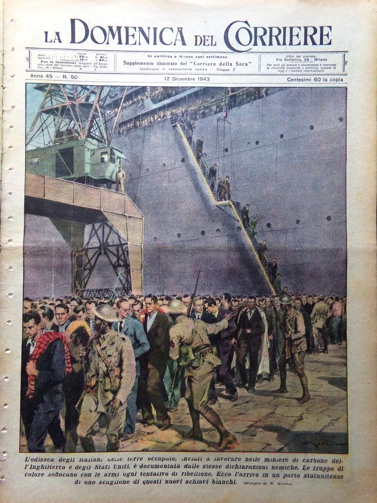 La Domenica del Corriere 12 Dicembre 1943 WW2 Terremoto Turchia …