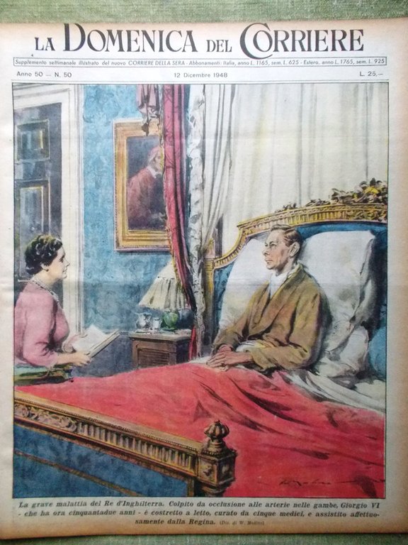 La Domenica del Corriere 12 Dicembre 1948 Stazione Termini Mao … | Immagine Gallery 1