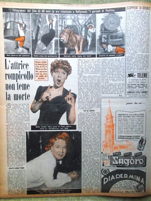 La Domenica del Corriere 12 Dicembre 1948 Stazione Termini Mao …