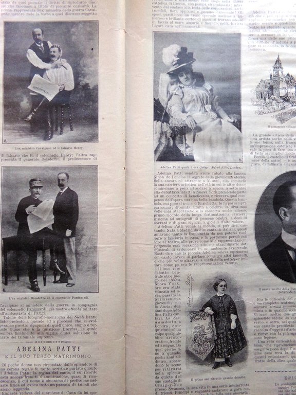 La Domenica del Corriere 12 Febbraio 1899 Sommafiume Dreyfus Michetti …