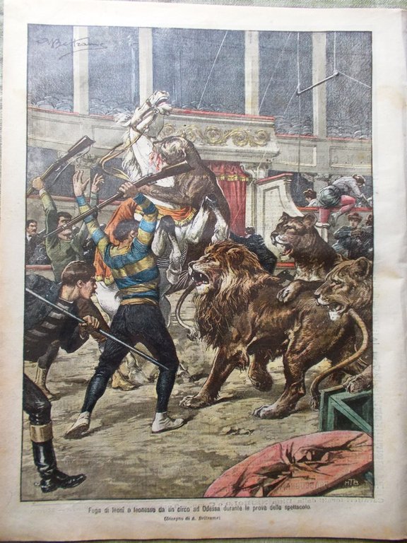 La Domenica del Corriere 12 Febbraio 1905 Arresto Gorki Marocco …