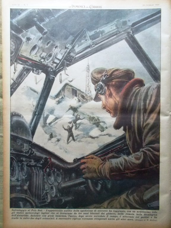 La Domenica del Corriere 12 Febbraio 1950 Drapal Faust Biografia …