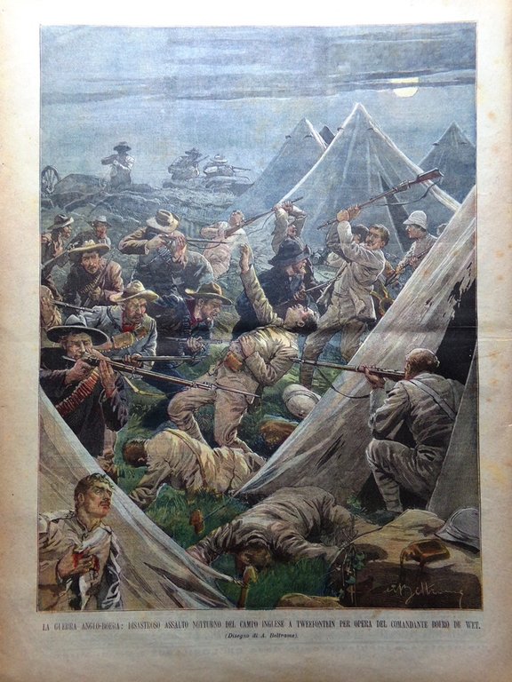 La Domenica del Corriere 12 Gennaio 1902 Todeschini Frejus Nainital …