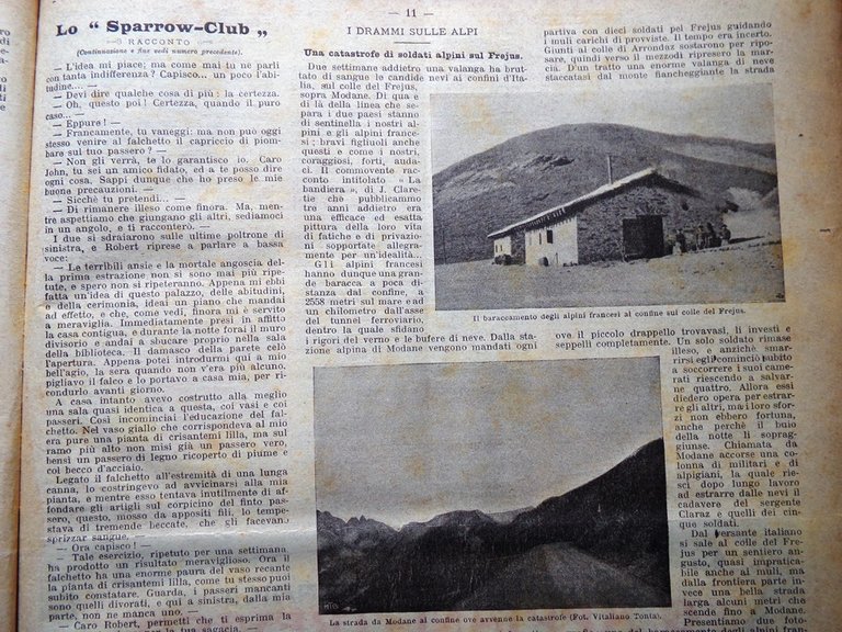 La Domenica del Corriere 12 Gennaio 1902 Todeschini Frejus Nainital …