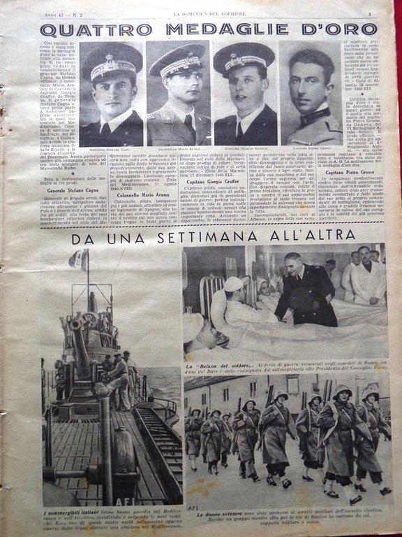 La Domenica del Corriere 12 Gennaio 1941 WW2 Bombardamento a … | Immagine Gallery 2