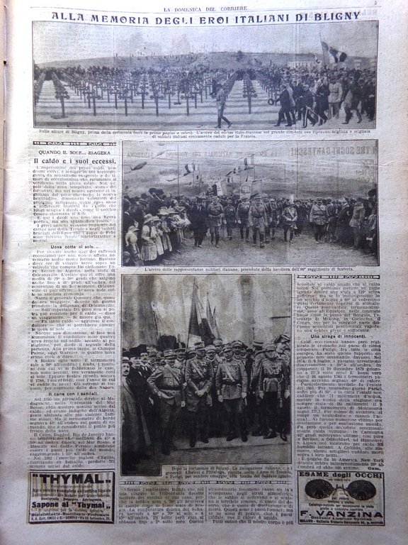 La Domenica del Corriere 12 Giugno 1921 Bligny Badoglio Touring …