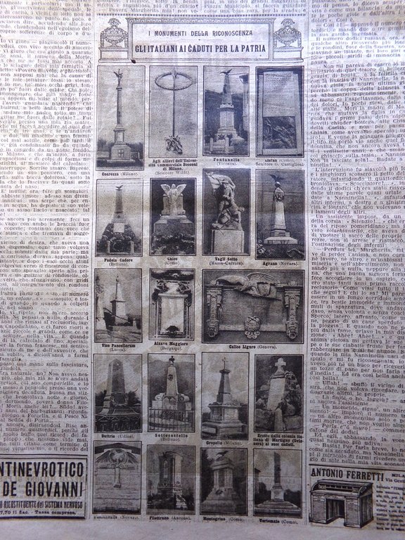 La Domenica del Corriere 12 Giugno 1921 Bligny Badoglio Touring …