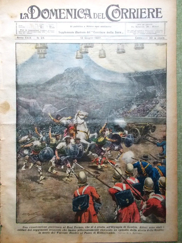 La Domenica del Corriere 12 Giugno 1927 Mtskheta Louisiana Re …