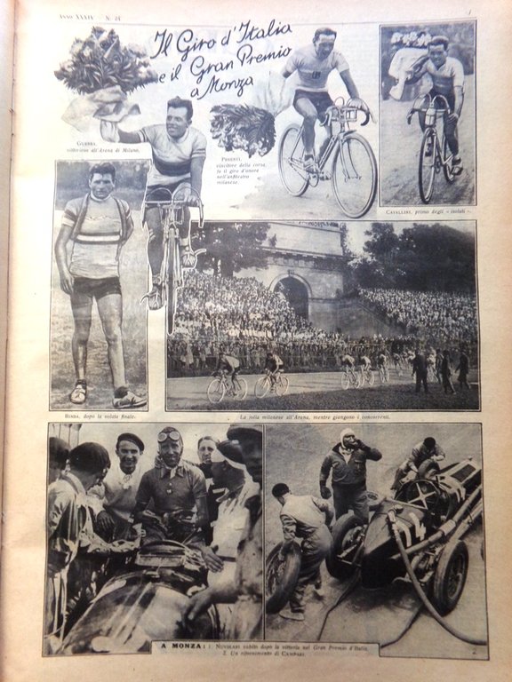 La Domenica del Corriere 12 Giugno 1932 Giro d'Italia Mar …